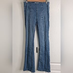 We The Free Blue High-Rise Flare Jeans